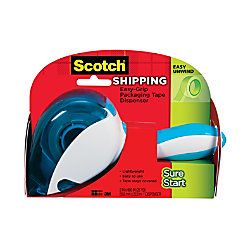 Scotch Sure Start Shipping Tape Dispenser 1.5 Core With 1 Roll Of Sure Start Tape