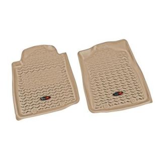 Rugged Ridge Floor Liner Front Pair Tan 2012 2013 Toyota Tundra and Sequoia 83904.15