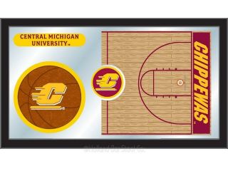 Holland Bar Stool MBsktCenMic Central Michigan 15 x 26 in. Basketball Mirror