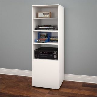 Nexera Arobas Bookcase in White and Melamine   600203