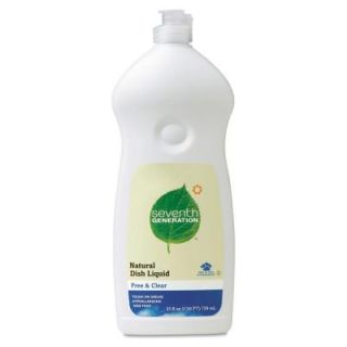 SEVENTH GENERATION 25 oz. Free and Clear Scent Natural Dishwashing Liquid (Case of 12) SEV 22733