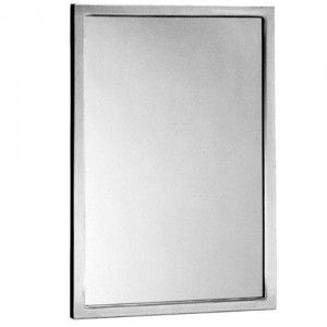 Bobrick B 165 2430 Mirror, 24" x 30" Glass w/Stainless Steel Channel Frame
