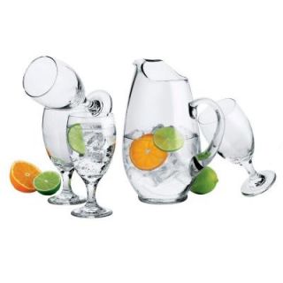 Libbey Carolina Pitcher Set in Clear 7 Piece Set 3716YS6B