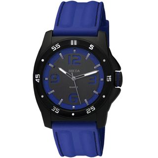 Breda Mens Kevin Blue Silicone Band Watch