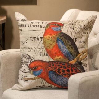 Winward Designs Tropical Bird Print Throw Pillow