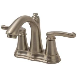 Sir Faucet 754 Double Handle Centerset Bathroom Faucet Brushed Nickel