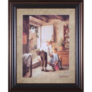Art Effects A Present for My Sister by Philippe Sauvage Framed Painting Print