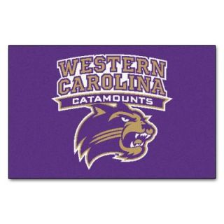 FANMATS NCAA Western Carolina University Purple 1 ft. 7 in. x 2 ft. 6 in. Accent Rug 648