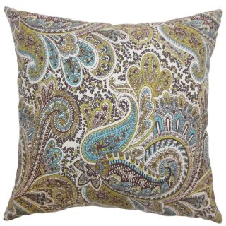 Dorcas Paisley Chocolate Feather Filled Throw Pillow   16283790