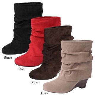 Glaze by Adi Womens Faux Suede Wedge Boots  ™ Shopping