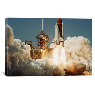 Space Shuttle Challanger Lift off (1983) Canvas Wall Art by iCanvas