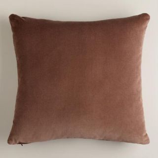 Brown Velvet Throw Pillow