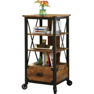 Better Homes and Gardens Rustic Country Tech Pier, Antiqued Black/Pine Finish
