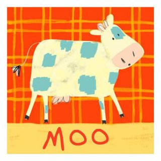 Oopsy Daisy Cow Says Moo Canvas Art