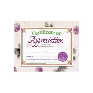 Appreciation Certificate