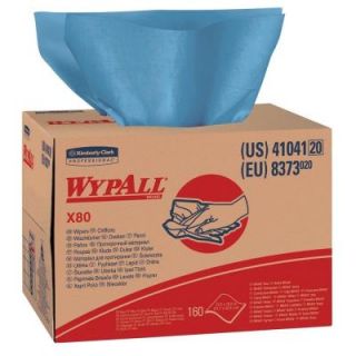 WYPALL X80 Blue Wipers Brag Box (160 Count) KIM41041