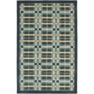 Safavieh Colorweave Plaid Wrought Iron Navy 8 ft. x 10 ft. Area Rug MSR3613B 8