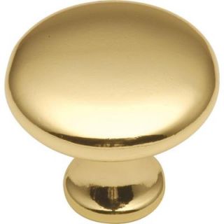 Hickory Hardware Conquest 1 1/8 in. Polished Brass Cabinet Knob P14255 3