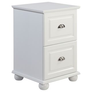 Two Drawer White Storage Cabinet   15494686   Shopping