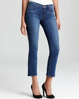 J Brand Seven Eighths Low Rise Cropped in Blue Bell