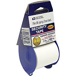 United States Postal Service Security Tape With Bandit Dispenser 1 Core 2 x 16.6 Yd.