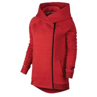 Nike Tech Fleece Cape   Womens   Casual   Clothing   Light Crimson/Heather/Black