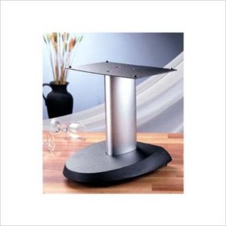 VTI Aluminum Center Speaker Stand Black Base/Silver Pole