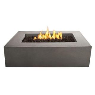 Real Flame Baltic 51 in. Rectangle Natural Gas Outdoor Fire Pit in Glacier Gray T9650NG GLG