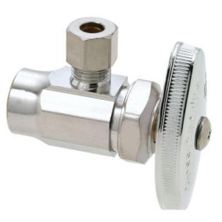 BrassCraft 1/2 in. Nominal Sweat Inlet x 1/4 in. O.D. Compression Outlet Brass Multi Turn Angle Valve (5 Pack) R09X CM