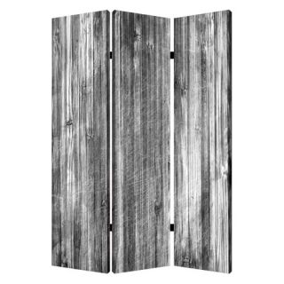 72 X 48 Distressed Wood Canvas 3 Panel Room Divider