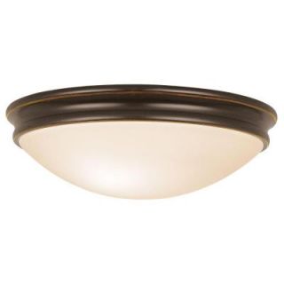 Access Lighting Atom 1 Light Oil Rubbed Bronze Flushmount with Opal Glass Shade 20724 ORB/OPL