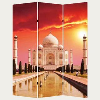 71 x 47 Taj Mahal 3 Panel Room Divider by Screen Gems