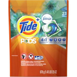 Tide PODS Plus Febreze, Botanical Rain, HE Turbo Laundry Detergent Pacs, 23 count