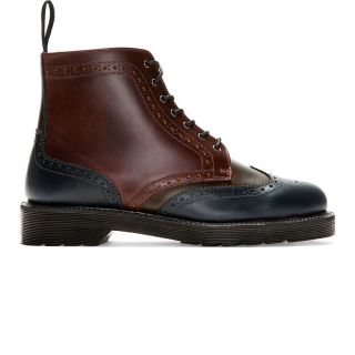 Dr. Martens Burgundy Leather 8 Eye Bentley Ankle Boots