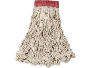 Rubbermaid Commercial RCP C153 WHI Swinger Loop Wet Mop Heads, Cotton/Synthetic, White, Large
