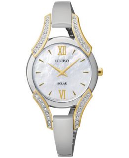 Seiko Womens Stainless Steel Bangle Bracelet Watch 30mm SUP214