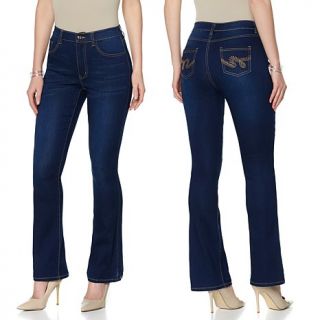 DG2 by Diane Gilman SuperStretch Lite Boot Cut Jean with Back Pocket Design   Basic Colors   7976770