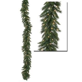 50' Pre Lit Imperial Pine Artificial Commercial Christmas Garland   Clear Lights