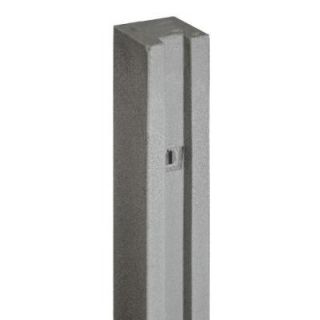 SimTek 5 in. x 5 in. x 8 1/2 ft. Gray Composite Fence Gate Post GP102EGRY