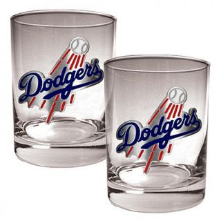 Los Angeles Dodgers 2pc Rocks Glass Set   7569817