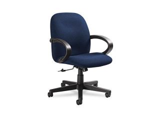 Global 4561BKIM14 Enterprise Management Series High Back Swivel/Tilt Chair, Navy Blue