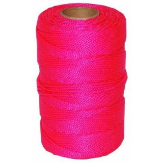 T.W. Evans Cordage #18 x 1100 ft. Twisted Nylon Mason Line in Pink 11 193