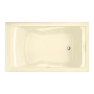 American Standard EverClean 5 ft. Whirlpool Tub with Reversible Drain in Bone 2771LC.021