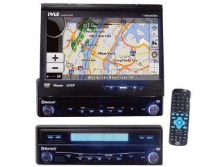 Refurbished Pyle   7'' Single DIN In Dash Motorized Touch Screen TFT/LCD Monitor w/ DVD/CD//MP4/USB/SD/AM FM Receiver (Refurbished)