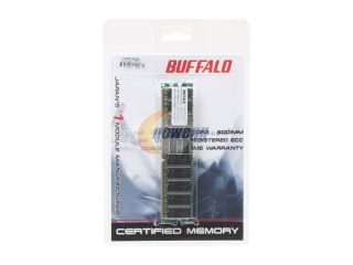 BUFFALO Certified 1GB 184 Pin DDR SDRAM ECC Registered DDR 400 (PC 3200) Server Memory Model DD4333L R1G