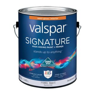 Valspar Signature Base C Semi Gloss Latex Interior Paint and Primer in One (Actual Net Contents 116 fl oz)