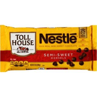 Nestle TOLL HOUSE Real Semi Sweet Chocolate Morsels 12 oz. Bag