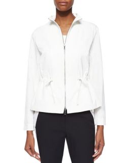 Lafayette 148 New York Julian Chic Outerwear Two Way Zip Jacket