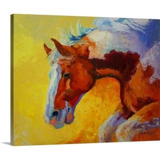 Calico Llama by Marion Rose Painting Print on Wrapped Canvas by Great
