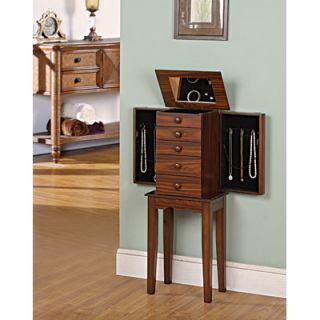 Wildon Home ® Prolific 4 Drawer Jewelry Armoire with Mirror